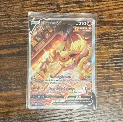 Pokemon Flareon V Promo SWSH179 Sword & Shield Holo 210 HP Flaming Breath - Image 1