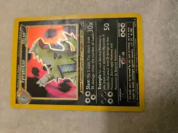 Pokemon TCG Tyranitar 12/75 Neo Discovery Holo - Image 1