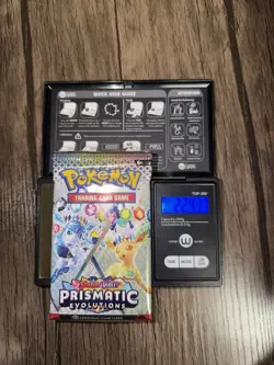 🔥Heavy 22.47🔥Pokemon Prismatic Evolutions Booster Pack Sealed! Demi-God Pack!U - Image 1