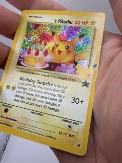 🎂Birthday Pikachu 24/25 Celebrations Holo NM/MINT Pokemon 25th Anniversary ⚡🎂 - Image 3