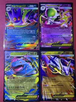 Pokemon TCG Lot of 4 Ex’s Mega Evolutions Near Mint - Image 1