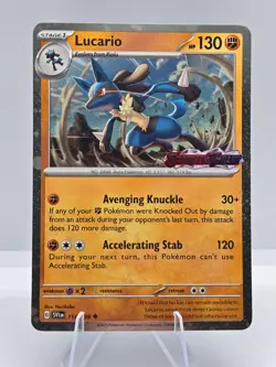 Lucario 114/198 Uncommon Scarlet & Violet Pokemon NM - Image 1