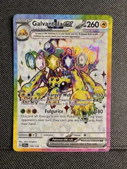 Galvantula EX 159/142 Stellar Crown Tera Full Art Rare Pokemon TCG | NM - Image 1