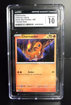 Pokemon TCG - CHARMANDER #047 - Cosmos Holo - SV Black Star Promo 2023 - CGC 10 - Image 1