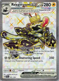 Revavroom ex 081/064 Ultra Rare Shrouded Fable Pokemon Holo Near Mint - Image 1