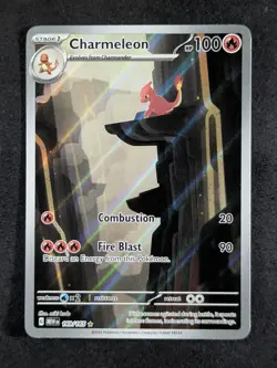 2023 Pokemon CHARMELEON #169/165 Scarlet & Violet 151 Illustration Rare English - Image 1