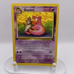 Slowbro 43/62 1st Edition Fossil LP Uncommon WOTC Pokemon TCG Vintage Single - Image 1