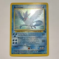 Pokemon TCG Articuno 2/62 Fossil Holo Rare 70 HP English 1999 - Image 1