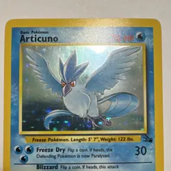 Pokemon TCG Articuno 2/62 Fossil Holo Rare 70 HP English 1999 - Image 2