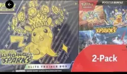 Pokemon Scarlet & Violet Surging Sparks Elite Trainer Box & Booster Bundle 2pk - Image 1