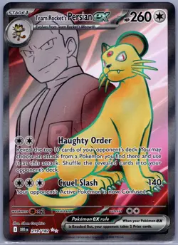 Team Rocket's Persian ex Ultra Rare SV10: Destined Rivals 219/182 - Pokemon TCG - Image 1