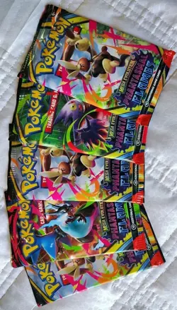 Pokemon TCG: Mega Evolution Phantasmal Flames Booster Pack Lot Of 5 - Image 1
