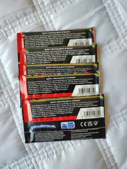 Pokemon TCG: Mega Evolution Phantasmal Flames Booster Pack Lot Of 5 - Image 2