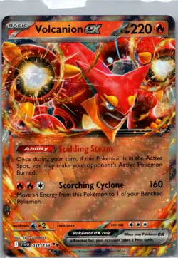 Volcanion ex 031/159 Double Rare Journey Together Pokemon Holo Near Mint - Image 1