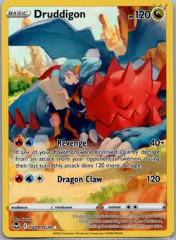 Druddigon TG09/TG30 Holo Silver Tempest Trainer Gallery Pokemon Holo NM - Image 1