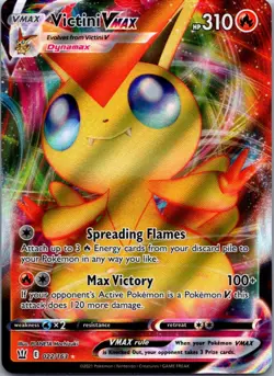 Victini VMAX 022/163 Holo VMAX Rare Battle Styles Pokemon Holo Near Mint - Image 1