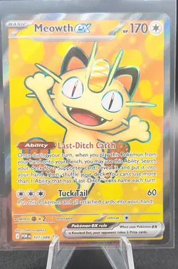 2026 Pokemon Meowth ex 107/088 Me03: Perfect Order Holo - Image 1