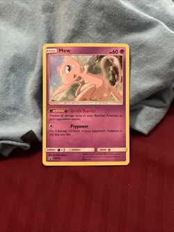 Mew SM215 Sun & Moon 2019 Cosmos Holo Rare Black Star Promo Pokemon TCG LP - Image 1