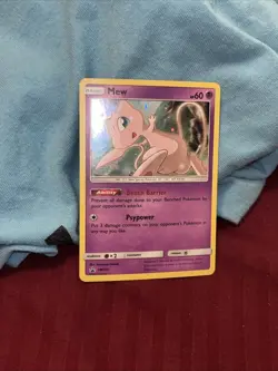 Mew SM215 Sun & Moon 2019 Cosmos Holo Rare Black Star Promo Pokemon TCG LP - Image 2