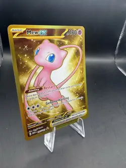 2023 Pokemon Mew ex #205/165 GOLD FULL ART Hyper Rare - Scarlet & Violet 151 NM - Image 2