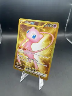 2023 Pokemon Mew ex #205/165 GOLD FULL ART Hyper Rare - Scarlet & Violet 151 NM - Image 3