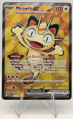 Meowth ex Perfect Order Ultra Rare Pokemon TCG 107/088 Mega Evolution ME03 - Image 1
