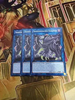 3X Transcendosaurus Exaraptor AGOV-EN044 Common 1st Edition NM Yugioh - Image 1