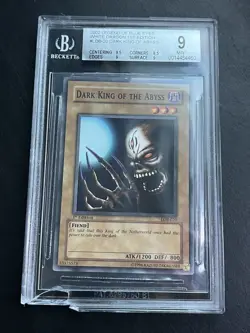 BGS 9 - Yu-Gi-Oh Card - LOB-020 - DARK KING OF THE ABYSS *1st Edition* - MINT - Image 3