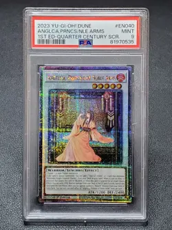 Yugioh DUNE-EN040 Angelica, Princess of Noble Arms Quarter Century Secret PSA 9 - Image 1