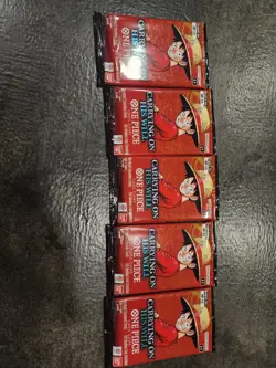 One Piece Op-13 Booster Packs X5 #2 From Bandai Store - Image 1