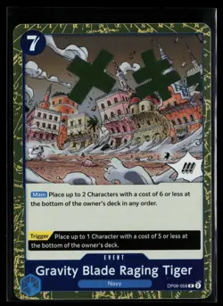 OP NM Foil Gravity Blade Raging Tiger OP06-058 R Wings of the Captain - Image 1