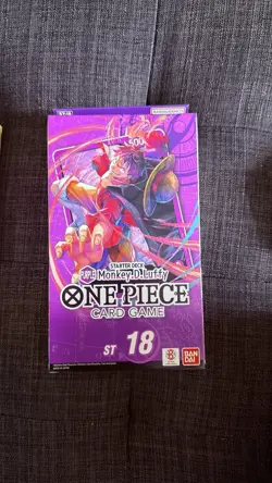 Bandai One Piece Card Game ST 18 Starter Deck Monkey D. Luffy Box - Image 1