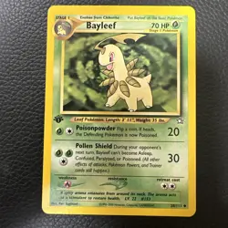 Pokemon Cards: Neo Genesis 1st Edition Uncommon: Bayleef 28/111 - Image 1