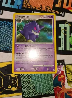 (FAN ART)Gengar Diamond and Pearl 27/130 Non-Holo Rare Pokemon Card - Image 1