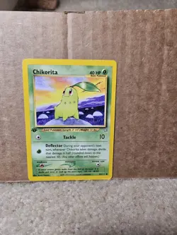 Pokemon Chikorita 1st Edition Common Neo Genesis Nintendo 2000 Card 53/111 - Image 1