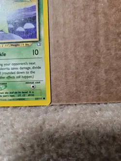 Pokemon Chikorita 1st Edition Common Neo Genesis Nintendo 2000 Card 53/111 - Image 2