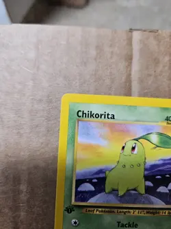 Pokemon Chikorita 1st Edition Common Neo Genesis Nintendo 2000 Card 53/111 - Image 4