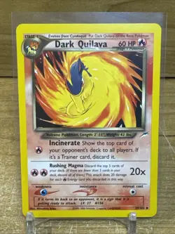 Dark Quilava - 39/105 - Pokemon Neo Destiny Unlimited Rare Card WOTC NM - Image 1