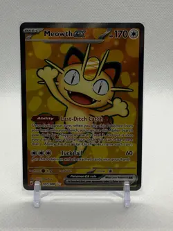 Meowth ex 107/088 - ME03: Perfect Order (POR) Ultra Rare Holo Pokemon Card ￼ - Image 1