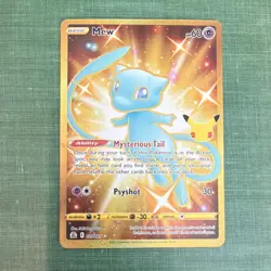 Pokemon TCG Mew Celebrations Classic Shiny Holo Rare Card 025/025 60 HP Eng - Image 1