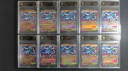 2025 JPN Pokemon Charizard ex 013/080 TOC 10 PRISTINE Graded Cards lot*10 MD28 - Image 1