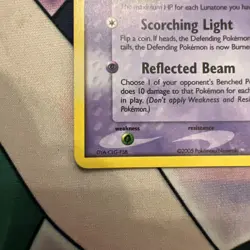 Pokemon TCG Solrock EX Deoxys 47/107 Reverse Holo Stamped Uncommon Card - Image 4