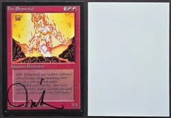 SIGNED MtG Magic Melissa Benson _ Beta CE _ Artist Proof _ FIRE ELEMENTAL _1/50! - Image 1