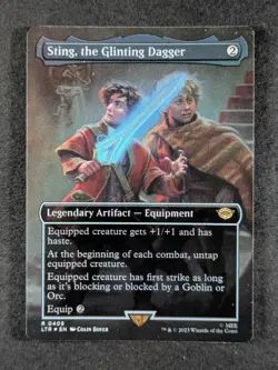 2023 Magic: The Gathering STING, THE GLINTING DAGGER #0409 Foil Rare English - Image 1