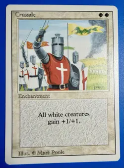 1 BANNED MTG Magic The Gathering Crusades | Revised Edition 3ED | 1994 | NM - Image 1