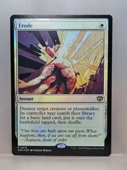 Erode - Secrets of Strixhaven Foil Rare #0015 NM MTG - Image 1