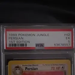 Pokemon Jungle Persian 1st Edition 42/64 PSA 5 1999 Regular English - Image 4