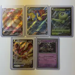 Pokemon Card Lot (5 Cards) - Vintage Modern Hyper Ultra IR SIR Reverse Holo Rare - Image 1