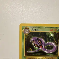 Pokemon Arbok Uncommon Fossil 1999 60 HP Poison Fang 31/62 Unlimited - Image 3