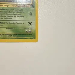 Pokemon Arbok Uncommon Fossil 1999 60 HP Poison Fang 31/62 Unlimited - Image 5